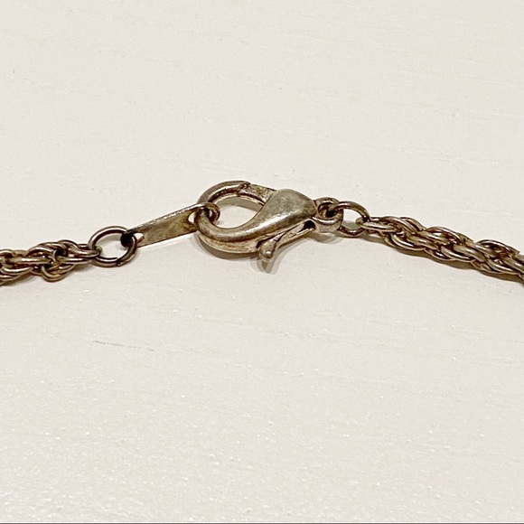 Silver Tone Rope Style Bracelet - Picture 3 of 5